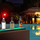 VEVOR LED Lighted Liquor Bottle Display Shelf, 24-inch LED Bar Shelves for Liquor, 1-Step Lighted Liquor Bottle Shelf for Home/Commercial Bar, Acrylic Lighted Bottle Display with Remote & App Control VEVOR