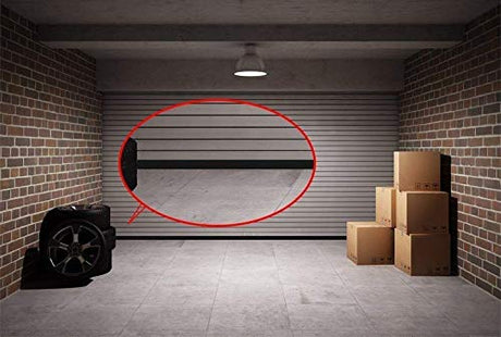 Garage Door U-Bottom Weather Stripping Kit Rubber Seal Strip Replacement, Universal Sealing Professional Grade T Rubber,5/16" T Ends, 3 3/4" Width X 16.5Feet Lenth (Black) CloudBuyer