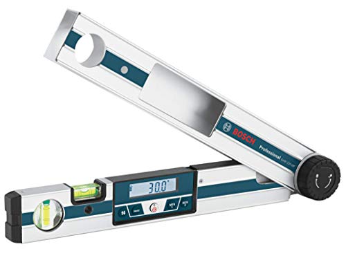 BOSCH GAM 220 MF 4-in-1 Digital Angle Finder, Includes Leg Extension, 4 AA Batteries, & Carrying Case - WoodArtSupply