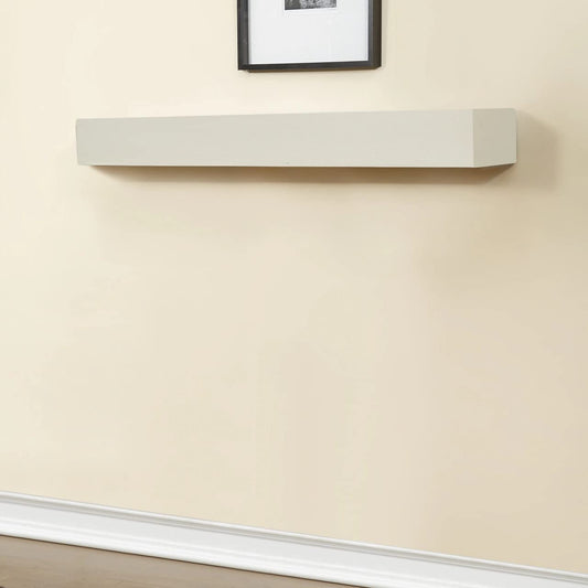 Duluth Forge 60-Inch Fireplace Shelf Mantel with Corbels - Antique White Finish