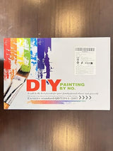 Auremi Wolf Framed Paint by Number for Adults,DIY Animal Painting by Number Kits on Canvas Acrylic Oil Painting Kits for Adults Paint by Number Kits for Home Wall Decor 20x30cm Auremi