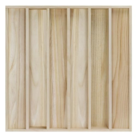 BXI Wood Sound Diffuser - 24 X 24 X 2.8 Inches Thick Acoustic Diffusion Panels Add Listening Room Musical Liveliness, Quadratic Residue Diffusor for Wall and Ceiling Acoustical Treatment (1D) BXI