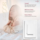 Mayfair Linen 100% Egyptian Cotton Sheets Full Size Set of 2 - Luxury High Thread Count Egyptian Cotton Full Sheets Set (8 PC, White), 16" Deep Pocket, Silky Soft, Cooling, Sateen Weave Bedding Mayfair Linen