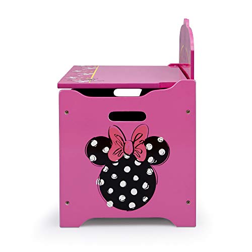 Delta Children Deluxe Toy Box, Disney Minnie Mouse - WoodArtSupply