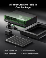 xTool S1 Laser Engraver with Rotary, Engraving on Tumbler, 20W Laser Etching, Cut 10mm Wood, Beginner-Friendly for Jewelry and Gift Making with Metal, Wood, Acrylic, Leather xTool