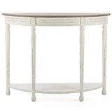 Baxton Studio Vologne Traditional Wood French Console Table, White Baxton Studio
