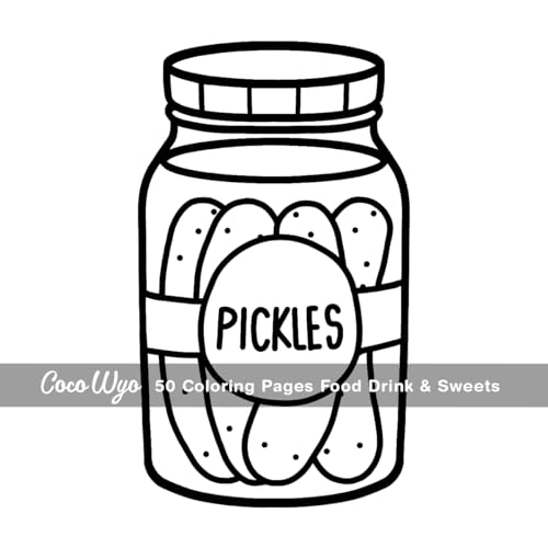 Food Drink & Sweets: Coloring Book for Adults and Kids, Bold and Easy, Simple and Big Designs for Relaxation Featuring a Variety of Foods, Drinks, Desserts and Fruits (Bold & Easy Coloring) Coco Wyo LLC