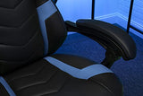 RESPAWN 110 Ergonomic Gaming Chair with Footrest Recliner - Racing Style High Back PC Computer Desk Office Chair - 360 Swivel, Adjustable Lumbar Support, Headrest Pillow, Padded Armrests - 2021 Blue RESPAWN