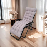 Pasrdqoyp Patio Chaise Lounger Cushion,61in Lounge Chair Recliners Chair Cushions,Thicker Padded Chaise Lounger Swing Bench Cushion for Outdoor Indoor Home Office (Navy Blue)