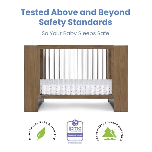 Delta Children Aerin 4-in-1 Convertible Crib - Greenguard Gold Certified, Aged Oak Delta Children
