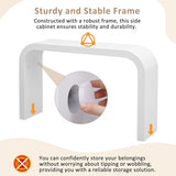 Modern Minimalist Console Table,Elegant and Versatile Design,Perfect for Living Room, Hallway, and Bedroom,Sturdy and Stable Frame,White JIJIWANG