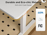 WALKINGDESK 55X45 Inches Reversible L Shaped Standing Desk Height Adjustable with Cup Holder, Electric Corner Computer Desk, Sit Stand up Home Office Desk, Ergonomic Gaming Desk, White WALKINGDESK