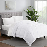 Serta ComfortSure Down Alternative Comforter, Soft Box Stitched Duvet Insert, Quilted Full Comforter with 4 Corner Tabs, All Season Bedding, White Serta