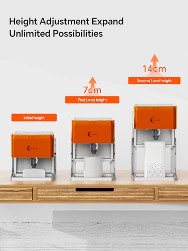 Carverall 5W Desktop Laser Engraver with Camera, WiFi & AI, A1 Pro AA Beginner Smart Laser Engraver Machine for Home DIY, Beginners, Personal Gifts Engraves Wood/Leather/Paper/Glass/Food, Class 1 Carverall