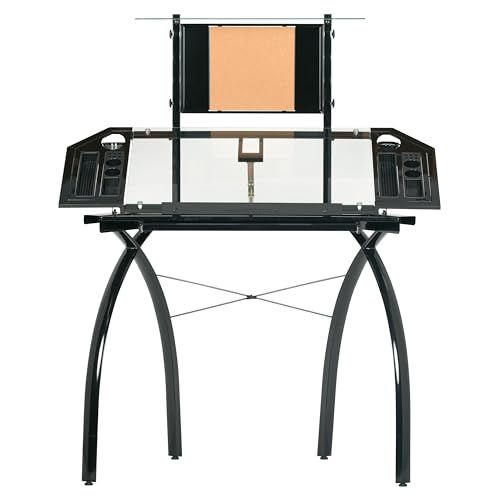 Studio Designs Futura Tower in Black with Clear Glass SD STUDIO DESIGNS