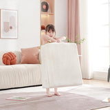 Givjoy Foldable Floor Mattress for Kids, Toddler Washable Tri Folding Floor Nap Mat for Sleeping Daycare, Child Trifold Futon Sofa Bed with Storage Bag for Playroom, Bedroom, Girls and Boys Givjoy