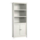 Sauder Cottage Road Book Shelf, Bookshelf with Storage, Library Bookcase with Doors and Adjustable Shelves, in Soft White Finish Sauder