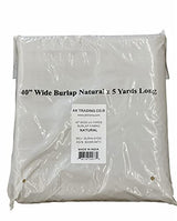 AK TRADING CO. 40" Wide x 5 Yards (15 Feet) - Multipurpose Natural Burlap Fabric - for Decorations, Crafts, Home, Weddings, Table Linens, Landscaping, Plants & Tree Covering and More. AK TRADING CO.
