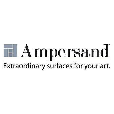 Ampersand Art Supply Wood Gesso Artist Painting Panel: Primed Smooth, 12" x 12", 1/8" Flat Profile Ampersand Art Supply