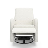 Graco Bellwood Power Recliner Swivel Glider (Ivory Boucle) – Electronic Power Recliner for Nursery, Includes Dual-USB Charging Port for USB-A & USB-C, Glider Rocking Chair with Full Recline Graco