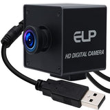 ELP Global Shutter USB Wide Angle Webcam for Computer 1080P 90fps Lightburn Camera for Laser Engraver USB2.0 PC High Frame Security Camera for Raspberry Pi (110 Low Distortion Lens) ELP