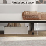 Decofy Metal Bunk Bed Twin Over Twin, Heavy Duty Industrial Bunkbeds for Teen with Bedside Caddy, Convertible Ladder & Flat Rungs, Space Saving Bunkbed Frame for Bedroom Dorm, No Box Spring Needed