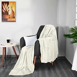 Utopia Bedding Fleece Blanket Queen Size Ivory 300GSM Luxury Fuzzy Soft Anti-Static Microfiber Bed Blanket (90x90 Inch) Utopia Bedding