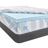 Sealy Dreamlife 3” Gel Memory Foam Queen Mattress Topper with 1” Quilted Cooling Cover, SealyComfort Gel Foam, SealyCool Poly Blend Cover SEALY
