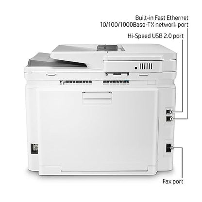 HP Color LaserJet Pro M283fdw Wireless All-in-One Laser Printer, Remote Mobile Print, Scan & Copy, Duplex Printing, Works with Alexa (7KW75A), White