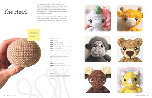 Amigurumi Friends: 20 Easy Patterns to Create 100+ Adorable Custom Crochet Critters - Explore Infinite Possibilities with Shapes, Colors, Details, and Yarns WoodArtSupply