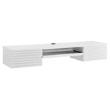 Modway Render Mid-Century Modern, Wall Mount Office Desk, White Modway