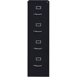 Pemberly Row 4 Drawers 52" Vertical Black Metal Filing Cabinet Lockable Pre-Assembled Stationary Letter Size for Home, Office Pemberly Row