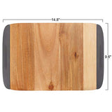 Glad Acacia Wood Cutting Board with Slide Out Trays | Catches Food and Waste | Solid Wooden Butcher Block with Removable Drawers | Kitchen Cooking Glad