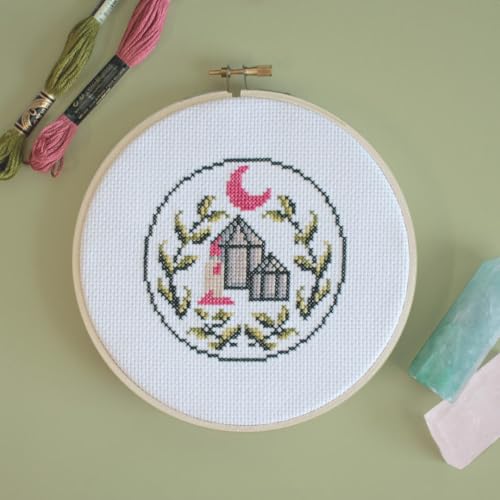 Enchanted Cross-Stitch: 34 Mystical Patterns for the Modern Stitch Witch WoodArtSupply