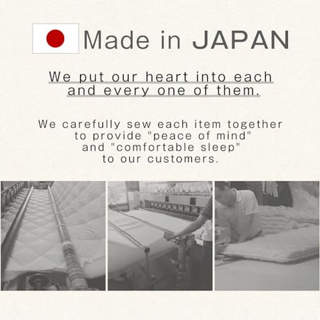 タンスのゲン TANSU NO GEN Japanese Futon Mattress, Made in Japan, Queen, Extra Thickness 4", Filled with Hard Cotton, Sleeping Tatami Mattress for Floor, 22200048(92513) タンスのゲン