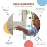 Adjustable Toddler Standing Stool for Kitchen & Bathroom | Wooden Step Stool with Safety Rails for Cooking & Learning | Sturdy & Secure Platform for Ages 18 Months to 5 Years Stepup Baby