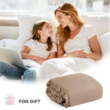 JANZAA Queen Ruffled Comforter Set 3PCS (1 Taupe Comforter Set and 2 Pillowcases) Vintage Farmhouse Shabby Chic Bedding Soft Fluffy Bed Set All Season JANZAA