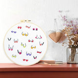 Crafmanoe Flowers Embroidery Kits for Beginners Adults, Hand Embroidery Starters Kits, Stamped Cross Stitch Kits DIY Needlepoint Kits for Beginners Adults, Embroidery Hoop, Thread and Video Tutorial