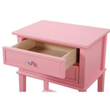 Glory Furniture Newton 2 Drawer Nightstand in Pink Glory Furniture