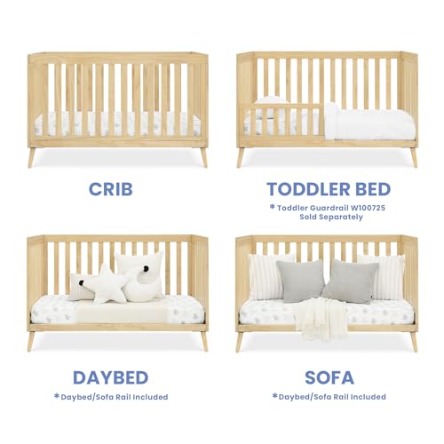 Delta Children Essex 4-in-1 Convertible Crib Greenguard Gold Certified, Natural Delta Children
