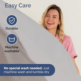 Air Mattress Sheet Set for Twin Size - 3 Piece Breathable & Cooling Sheets w/Extra Deep Pockets - Fits Inflatable & Blow Up Air Mattresses Up to 24 Inches Thick - Soft and Wrinkle Free - Light Grey CGK Unlimited