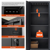 HPDMC Garage Storage Cabinet System 9-Pcs Workshop Set Garage Cabinets and Storage System with Steel Cabinet Drawers, Rolling Chest, Workbench, Pegboard for Garage Tool Organization, Black and Red HPDMC