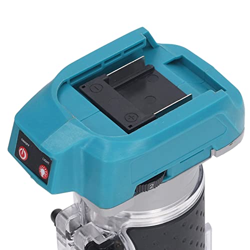 Router Tool, Wood Router Brushless Lithium Trimming Carving Machine Cordless Router Woodworking Router 18V Battery Hole Trimmer Hand Trimmer for Wood Working Slotting OPPWONG