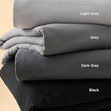 Bedsure Black Duvet Cover King Size - 3 Pieces Prewashed Cotton-Like Polyester Extra Soft Bedding Set, Includes 1 Duvet Cover 104x90 Inches with Zipper Closure & 2 Pillow Shams, Comforter Not Included Bedsure