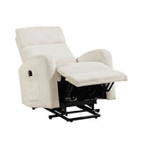 Lexicon Power Lift Recliner Chair for Elderly with Remote Control, Gentle Lift Motion, Side Pocket Armrest, Corduroy Upholstered Electric Recliner for Living Room/Bedroom, Easy Assembly, Beige Lexicon