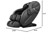 iRest SL Track Massage Chair Recliner, Full Body Massage Chair, Zero Gravity, Bluetooth Speaker, Airbags, Heating, 53.15" SL Track, Extendable Footrest and Foot Massage (Black) iRest