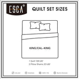 ESCA 3-Piece Alley Animal Print Gray Bedspread Set King Size Tiger Quilt ESCA
