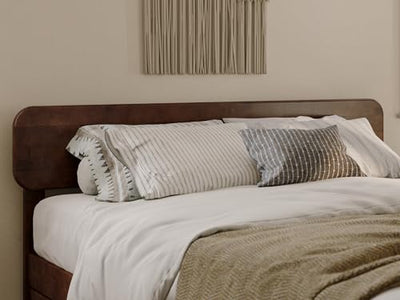 AFI, Florence Queen Solid Wood Headboard, Walnut