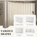 Paper Room Divider, Portable Room Dividers and Folding Privacy Screens, Divider for Room Separation, for Dorm Studio Office HKJBEQU