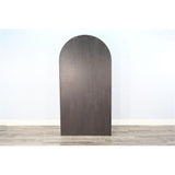 Pemberly Row Modern/Contemporary Arched Solid Wood Bookcase in Black Pemberly Row